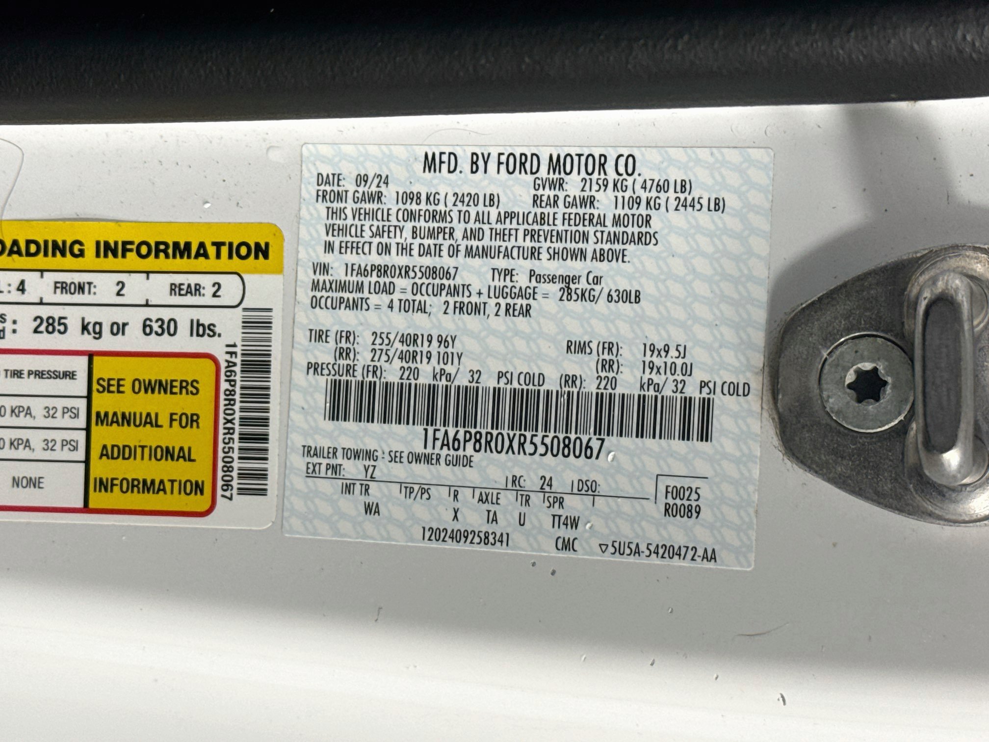 Used 2024 Ford Mustang Dark Horse RWD image 36