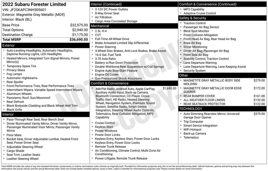 Used 2022 Subaru Forester Limited image 11