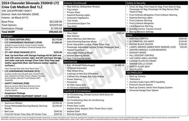 Used 2024 Chevrolet Silverado 2500 LTZ w/ LTZ Texas Edition AWD/4WD image 12