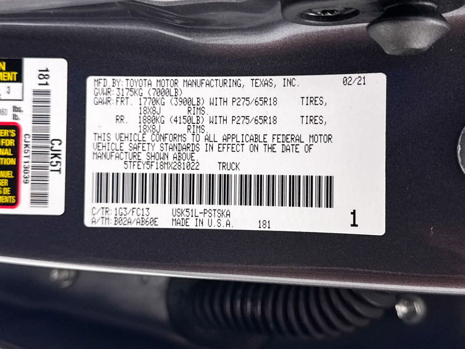 Used 2021 Toyota Tundra SR5 RWD image 31