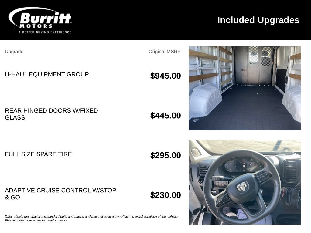 Used 2025 RAM ProMaster 2500 w/ U-Haul Equipment Group FWD video 3