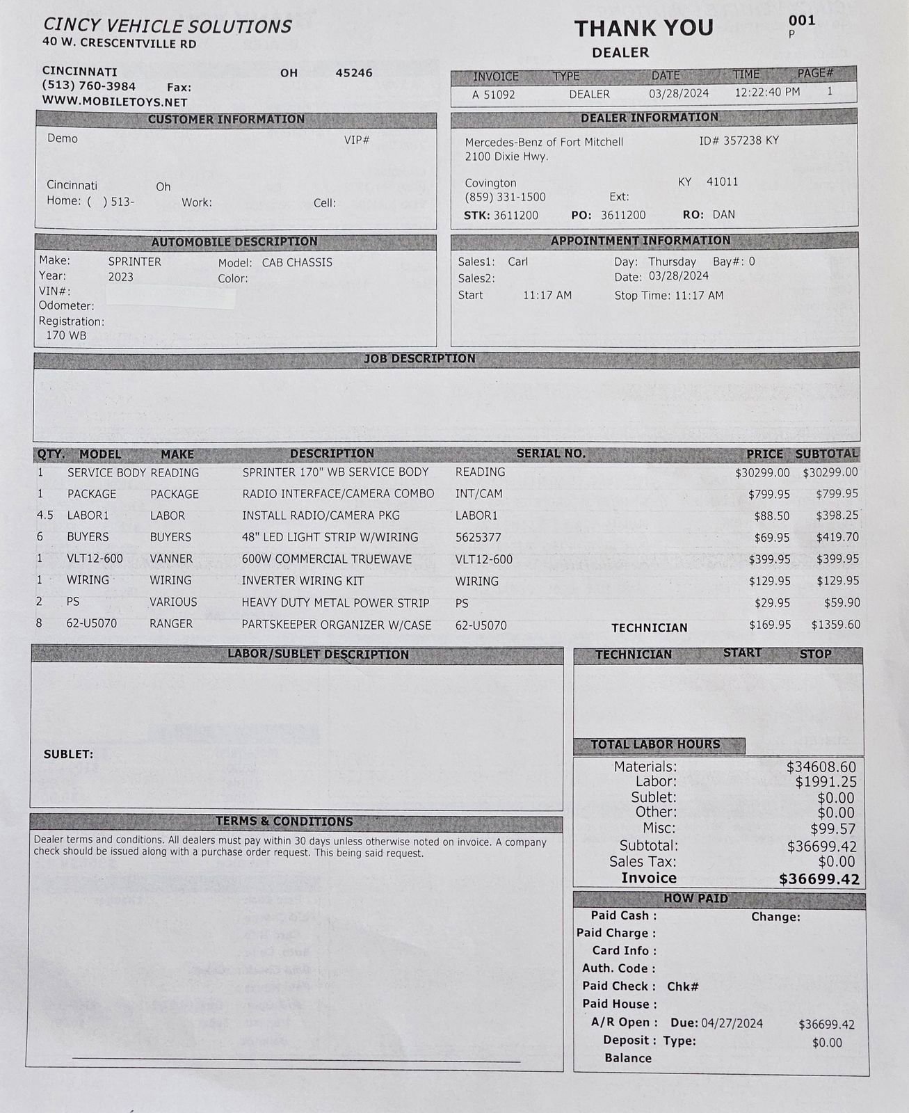Used 2023 Mercedes-Benz Sprinter 3500 image 42