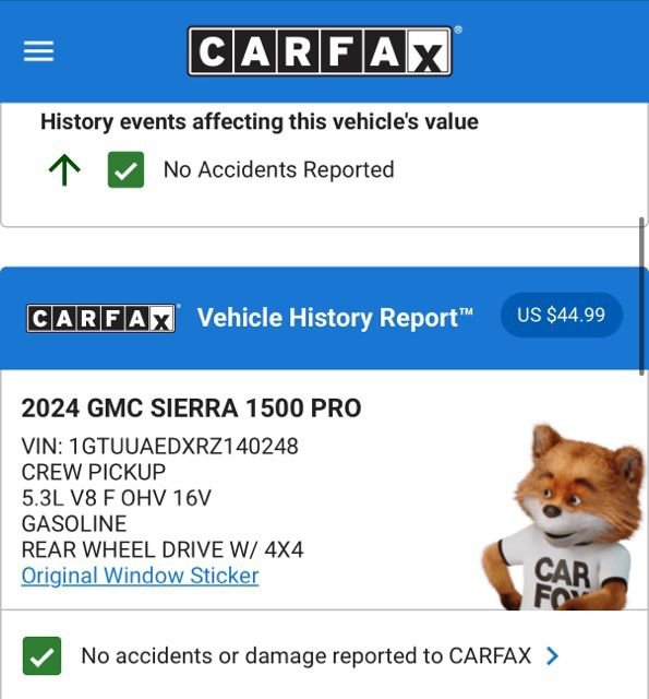 Used 2024 GMC Sierra 1500 Pro w/ Graphite Edition image 3