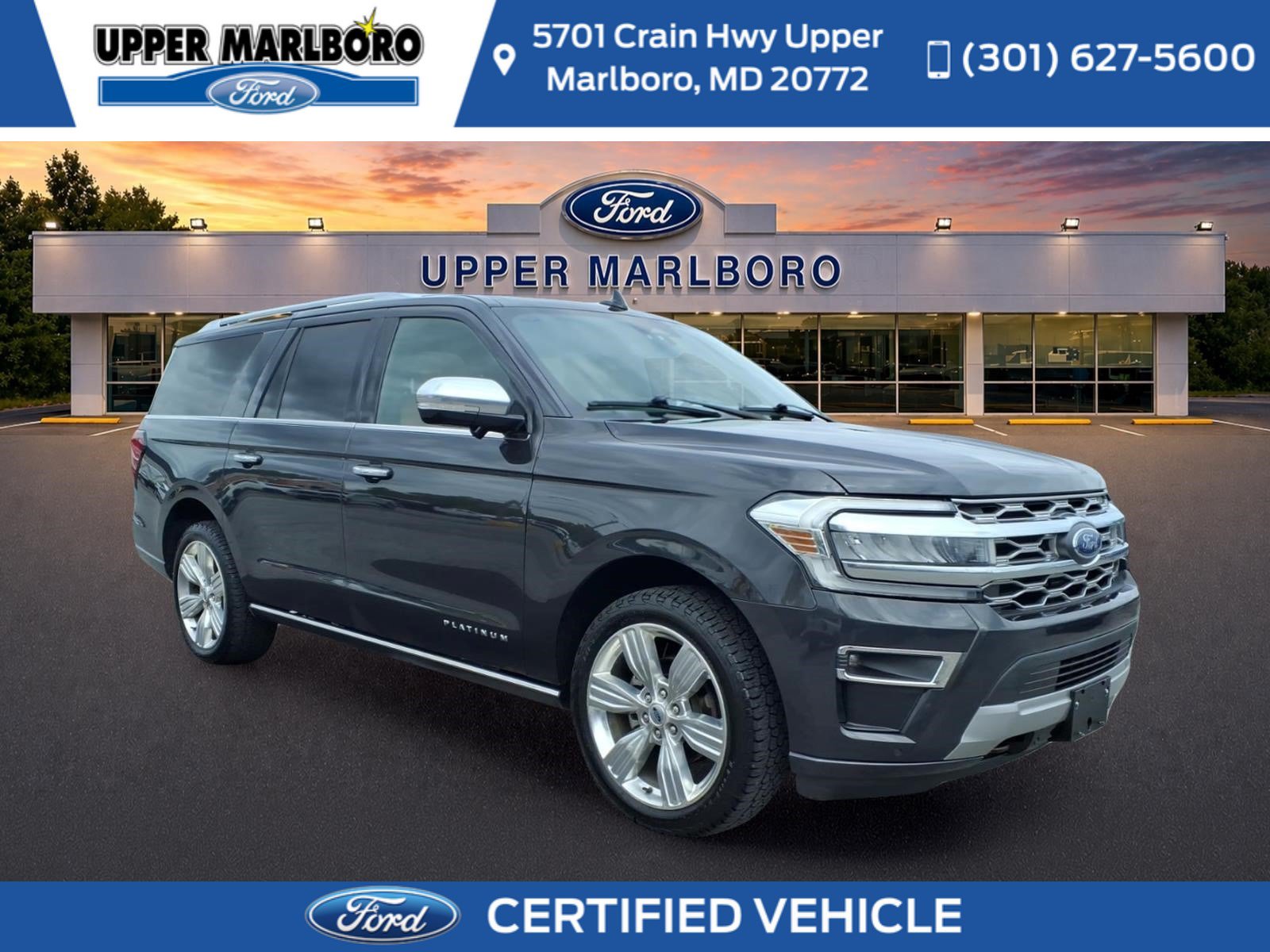 Certified 2023 Ford Expedition Max Platinum
