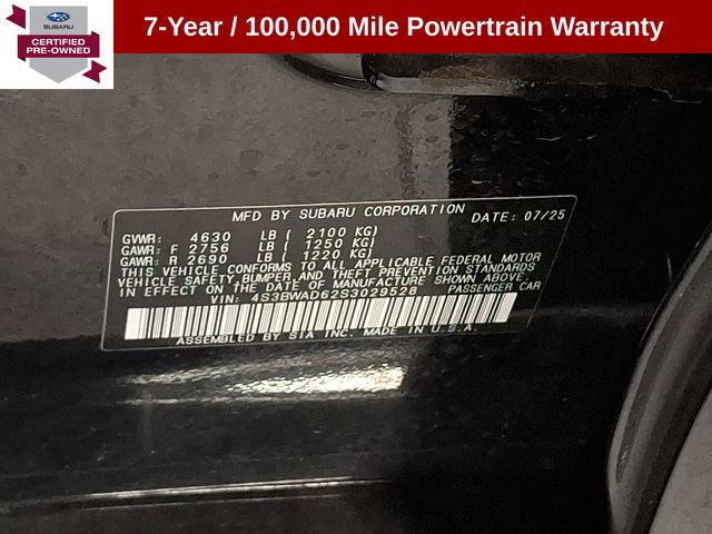 Certified 2025 Subaru Legacy Premium AWD/4WD image 25