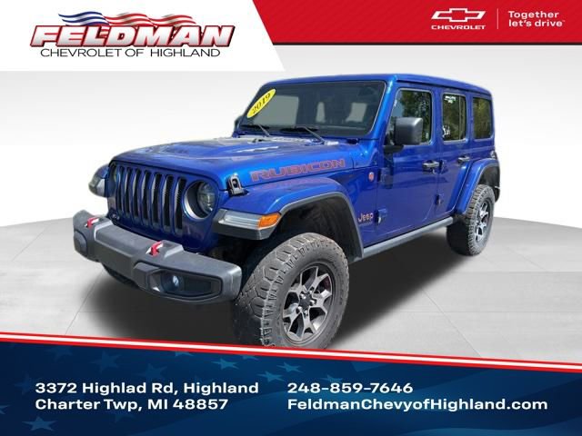 Used 2019 Jeep Wrangler Unlimited Rubicon w/ Uconnect 4C Nav & Sound Group AWD/4WD image 1
