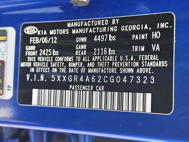 Used 2012 Kia Optima SX w/ Premium Touring Pkg image 25