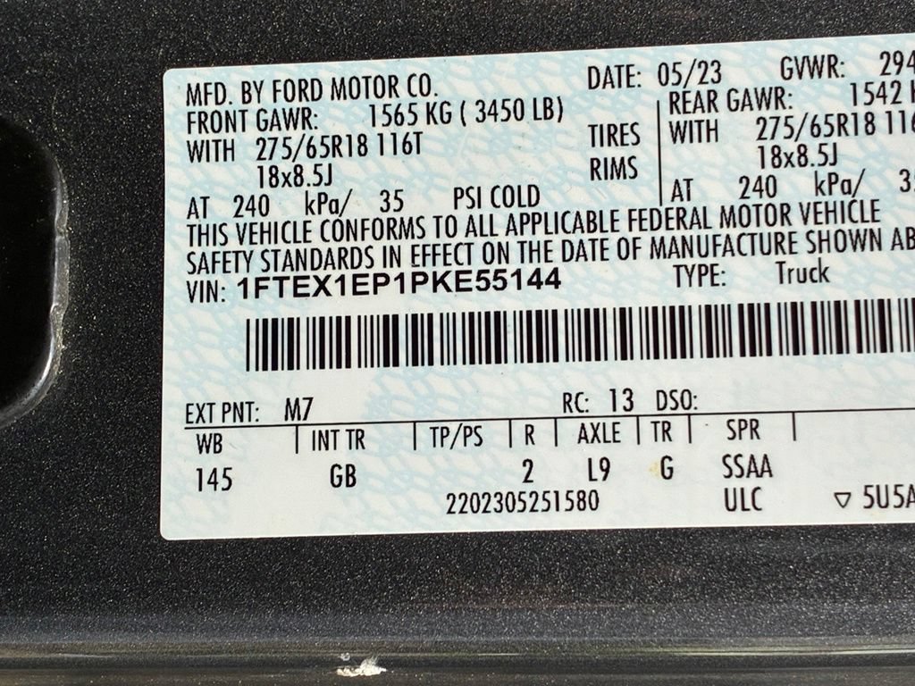 Certified 2023 Ford F150 XL w/ STX Appearance Package AWD/4WD image 54