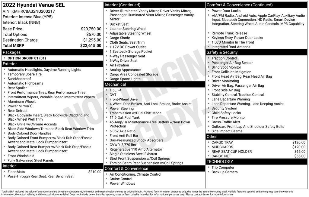 Used 2022 Hyundai Venue SEL image 37