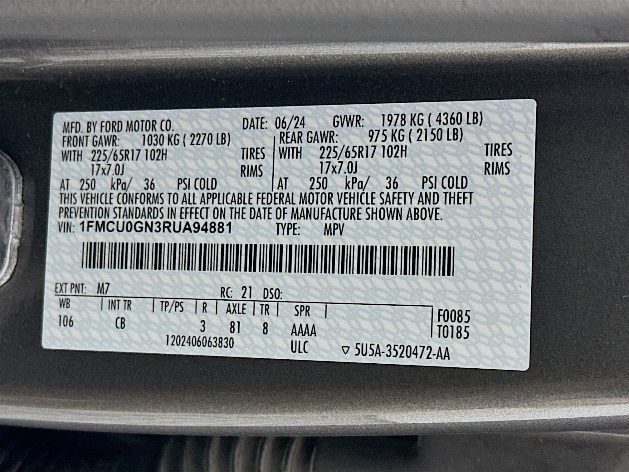 Used 2024 Ford Escape Active image 12