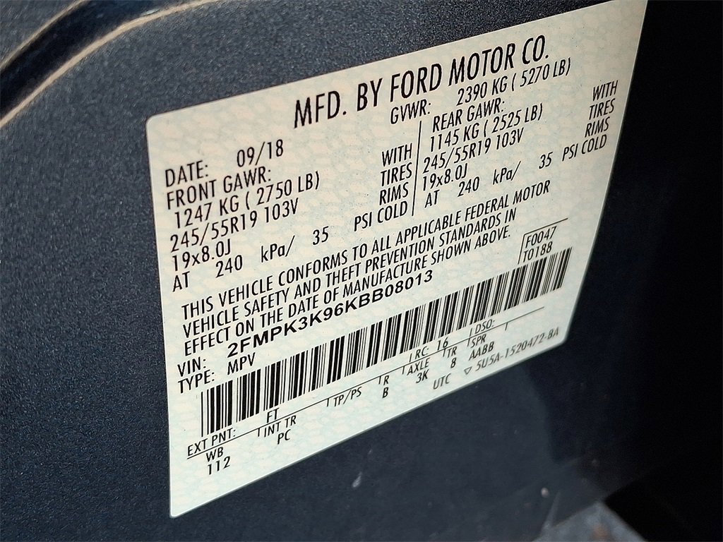 Used 2019 Ford Edge Titanium w/ Equipment Group 301A image 32