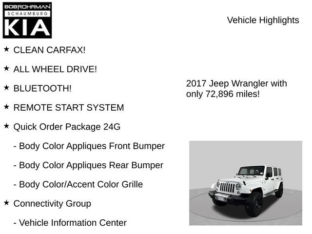 Used 2017 Jeep Wrangler Unlimited Sahara w/ Mopar Chrome Edition Group AWD/4WD image 7