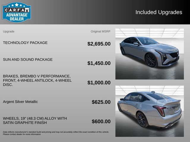 Used 2025 Cadillac CT5 Sport w/ Technology Package RWD image 3