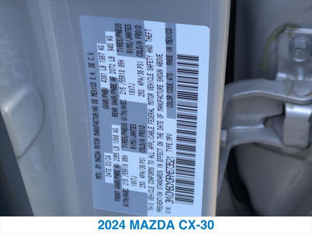 Used 2024 MAZDA CX-30 AWD 2.5 S w/ Preferred Package image 26