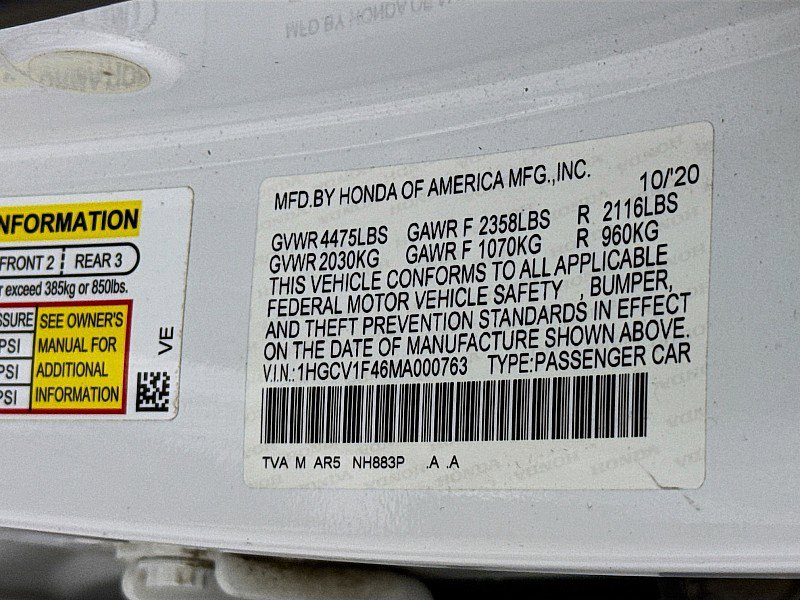 Used 2021 Honda Accord Sport Special Edition image 30