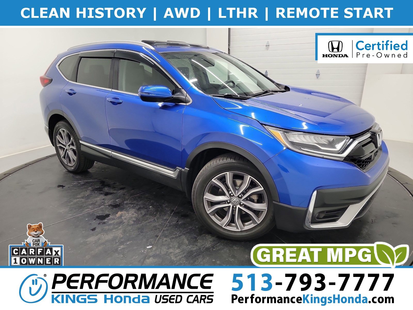 Certified 2021 Honda CR-V Touring