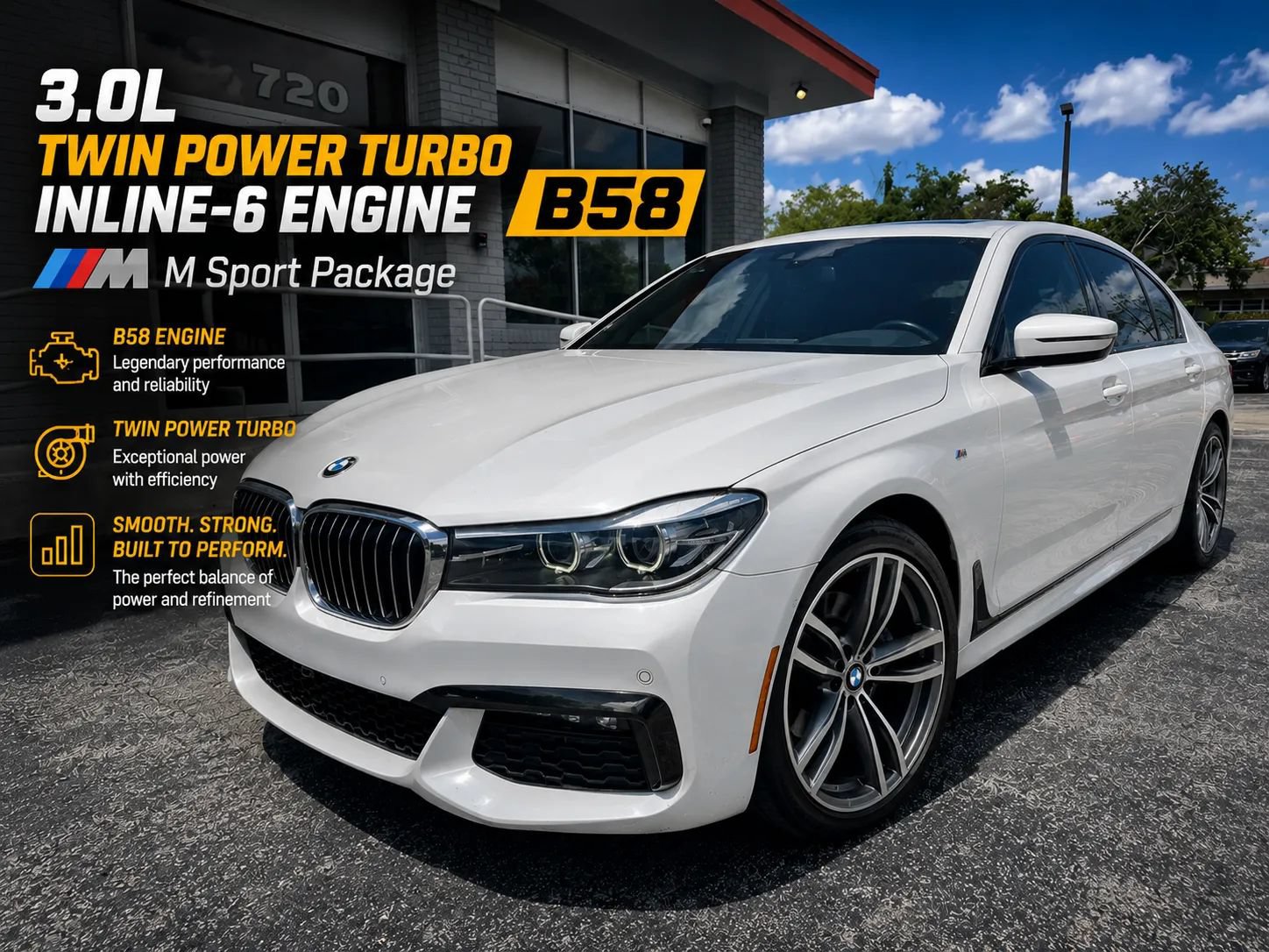 Used 2019 BMW 740i w/ M Sport Package RWD image 1
