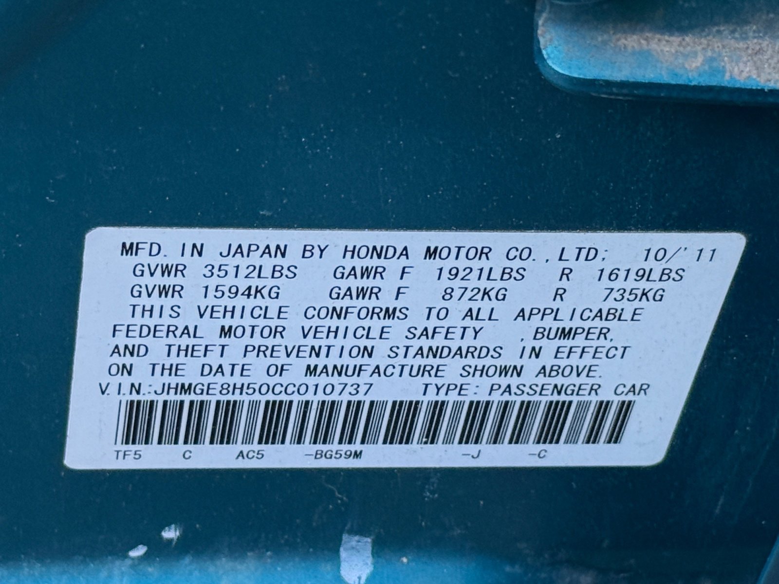 Used 2012 Honda Fit Sport image 16