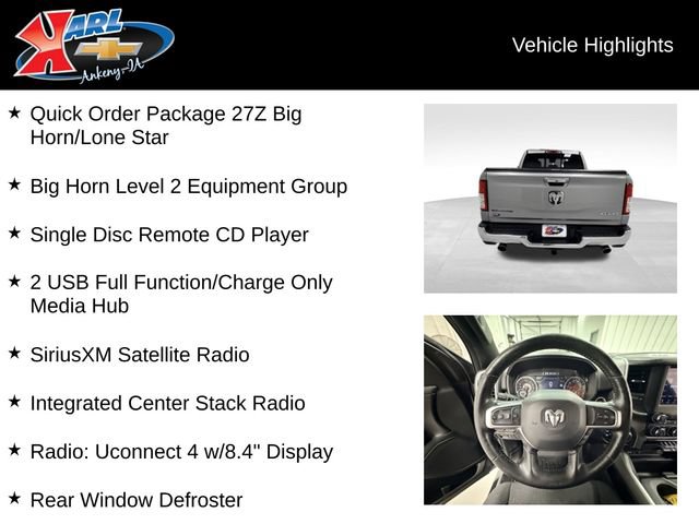 Used 2019 RAM 1500 Big Horn AWD/4WD image 2