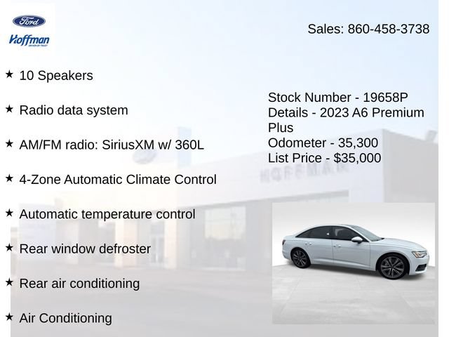 Used 2023 Audi A6 Premium Plus w/ Premium Plus Package AWD/4WD image 20