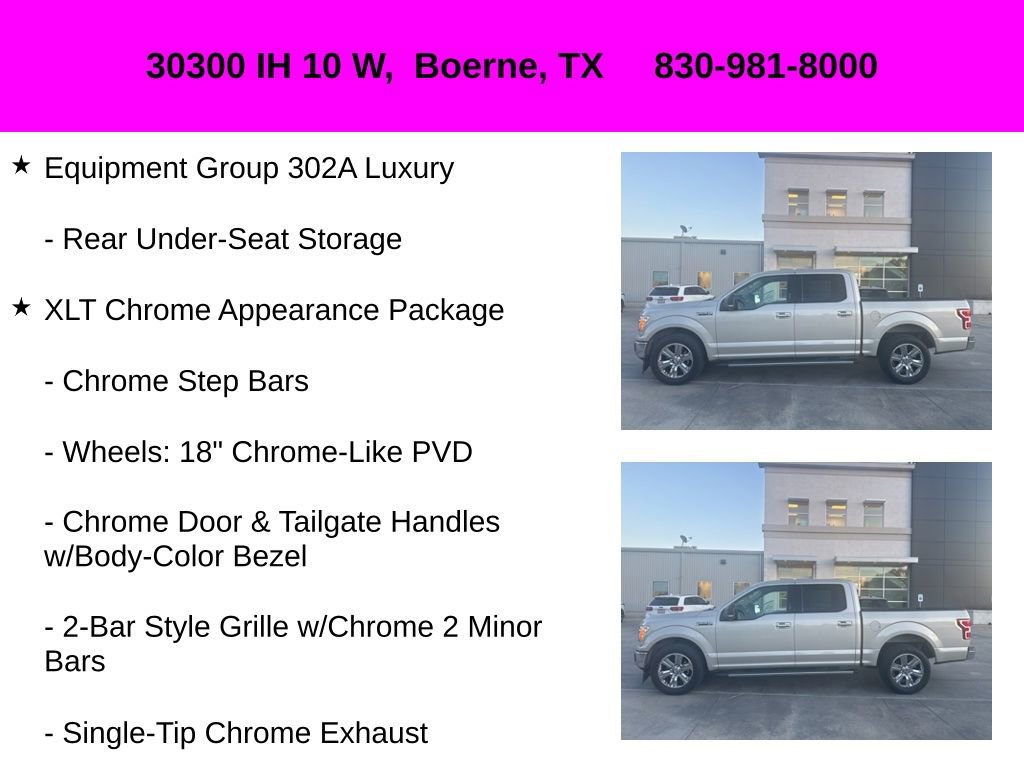 Used 2018 Ford F150 XLT w/ Equipment Group 302A Luxury image 18