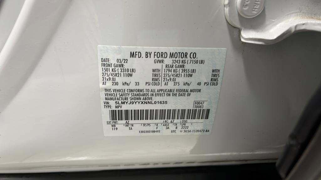 Used 2022 Lincoln Aviator Black Label Grand Touring w/ Class IV Trailer Tow Package image 32