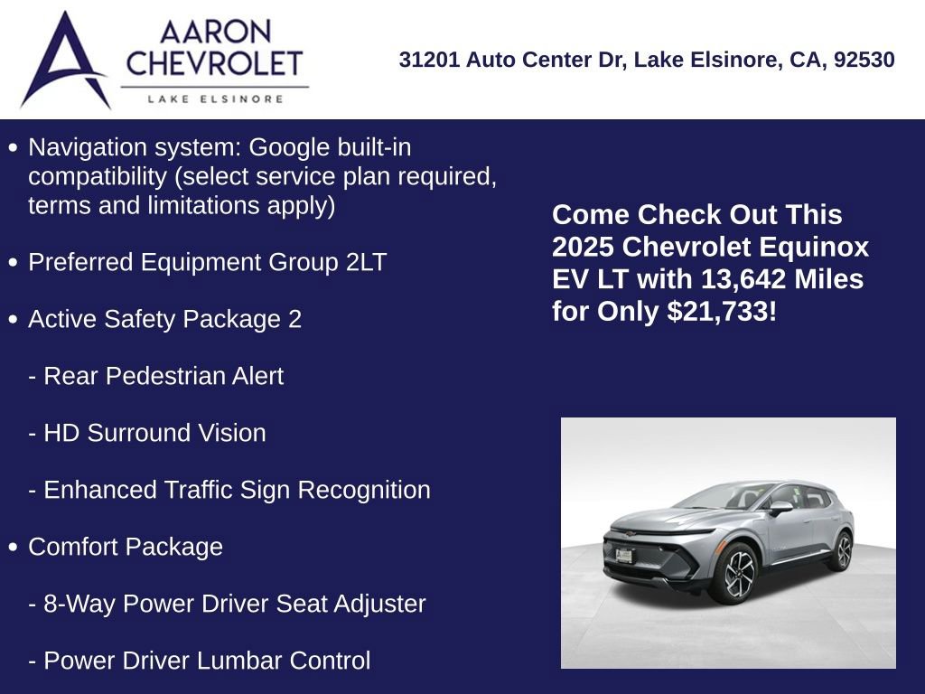 Used 2025 Chevrolet Equinox EV LT w/ Convenience Package image 5