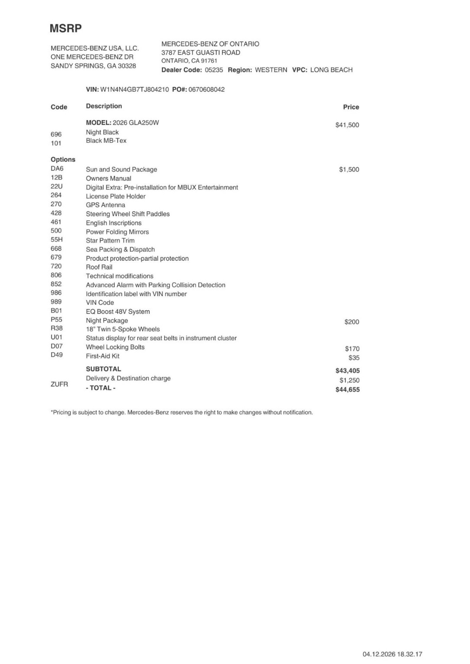 Certified 2026 Mercedes-Benz GLA 250 image 2