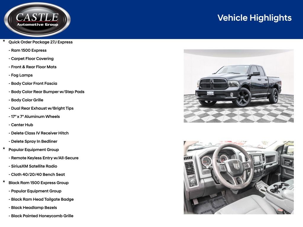 Used 2017 RAM 1500 Express w/ Black Ram 1500 Express Group AWD/4WD image 4