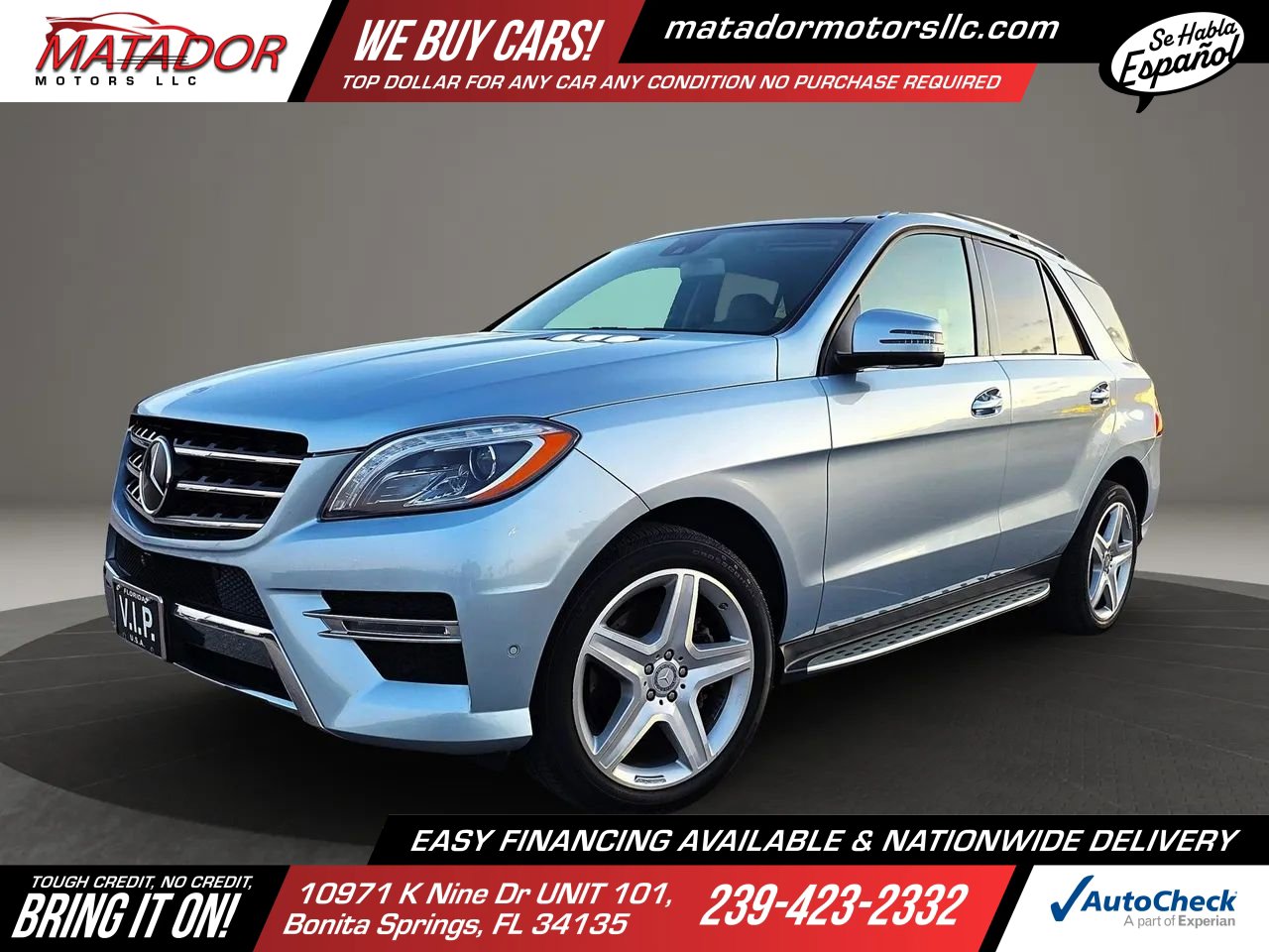 Used 2015 Mercedes-Benz ML 400 4MATIC w/ Driver Assistance Package image 1