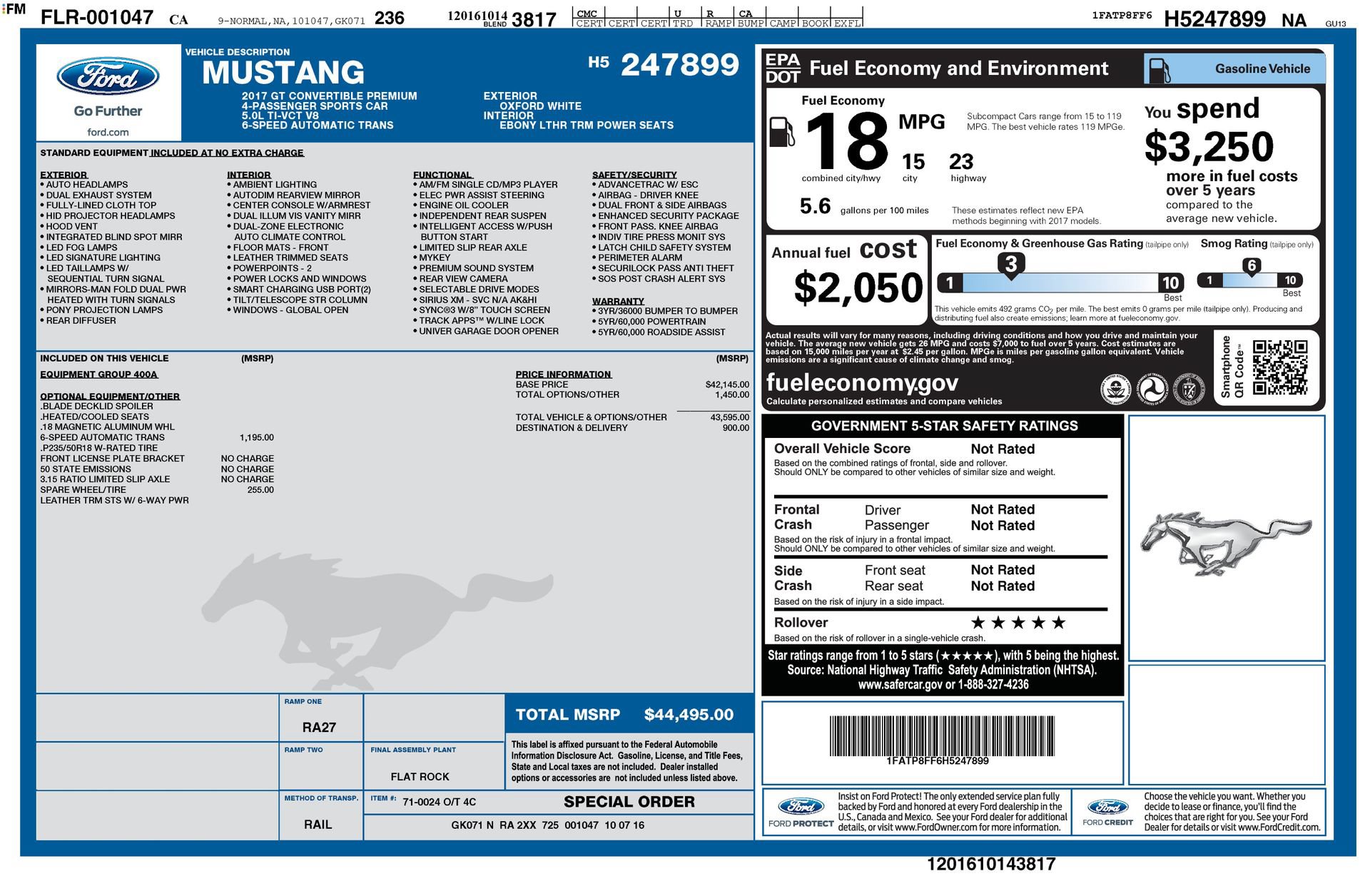 Used 2017 Ford Mustang GT Premium RWD image 32