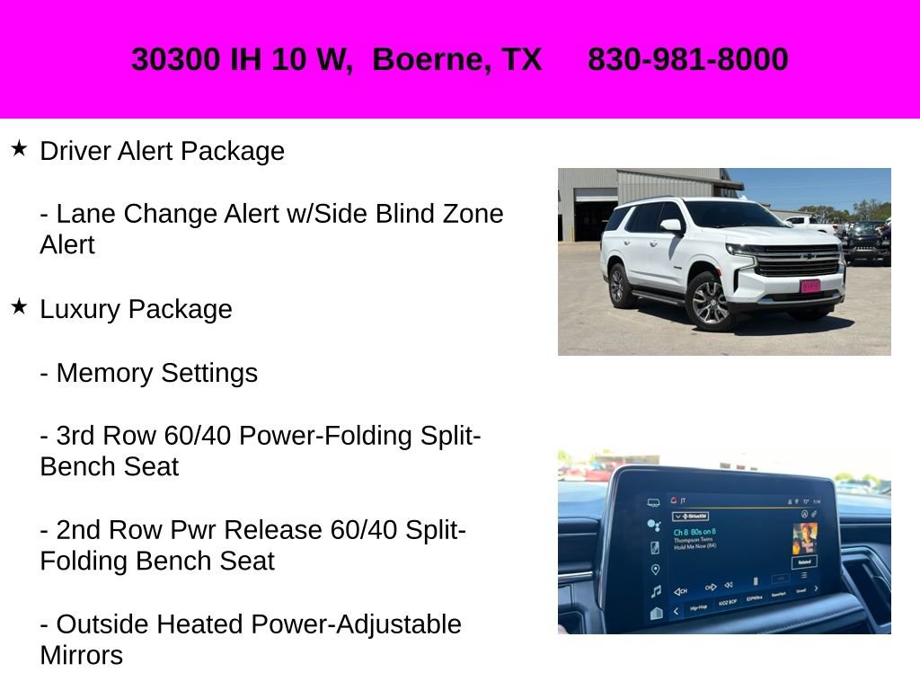 Used 2022 Chevrolet Tahoe LT w/ Luxury Package image 36