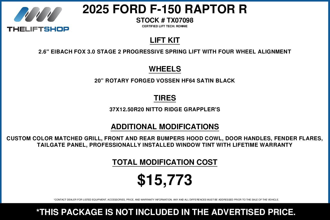 Used 2025 Ford F150 Raptor w/ Equipment Group 803A Raptor R video 2