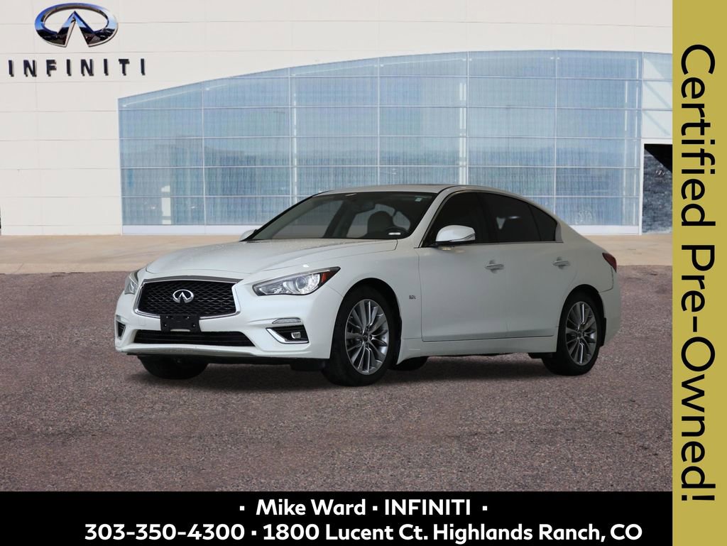 Certified 2018 INFINITI Q50 Luxe w/ Essential Package (3.0T Luxe)