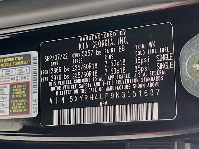 Used 2022 Kia Sorento EX FWD image 34