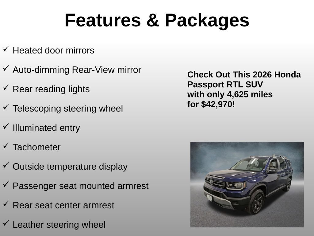 Used 2026 Honda Passport RTL image 24