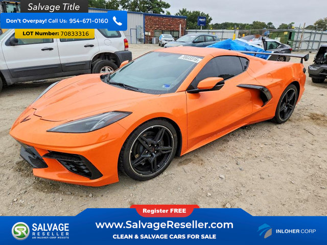 Used 2022 Chevrolet Corvette Stingray Coupe w/ 1LT RWD image 1