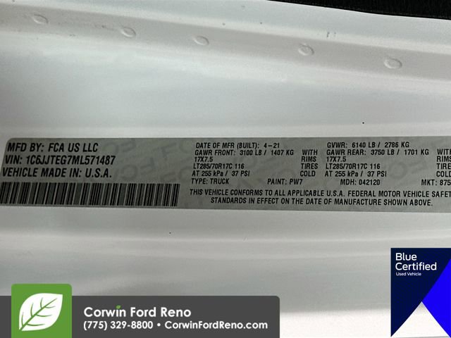 Used 2021 Jeep Gladiator Mojave w/ Trailer Tow Package image 33