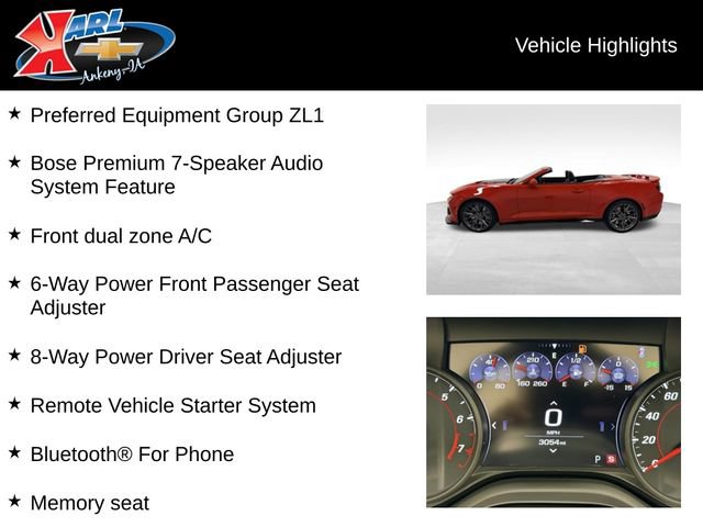 Certified 2023 Chevrolet Camaro ZL1 RWD image 2