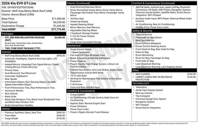 New 2026 Kia EV9 GT-Line image 6