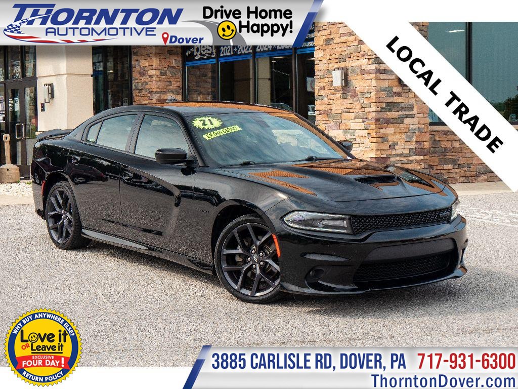 Used 2021 Dodge Charger R/T w/ Blacktop Package RWD image 1