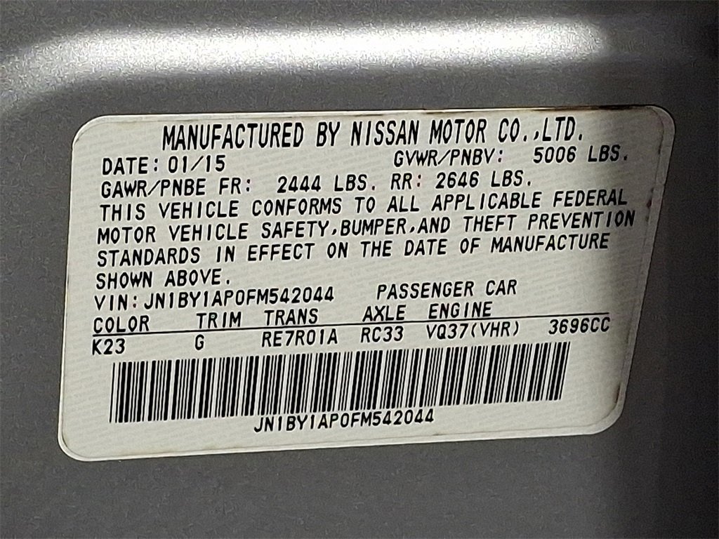 Used 2015 INFINITI Q70 3.7 image 30