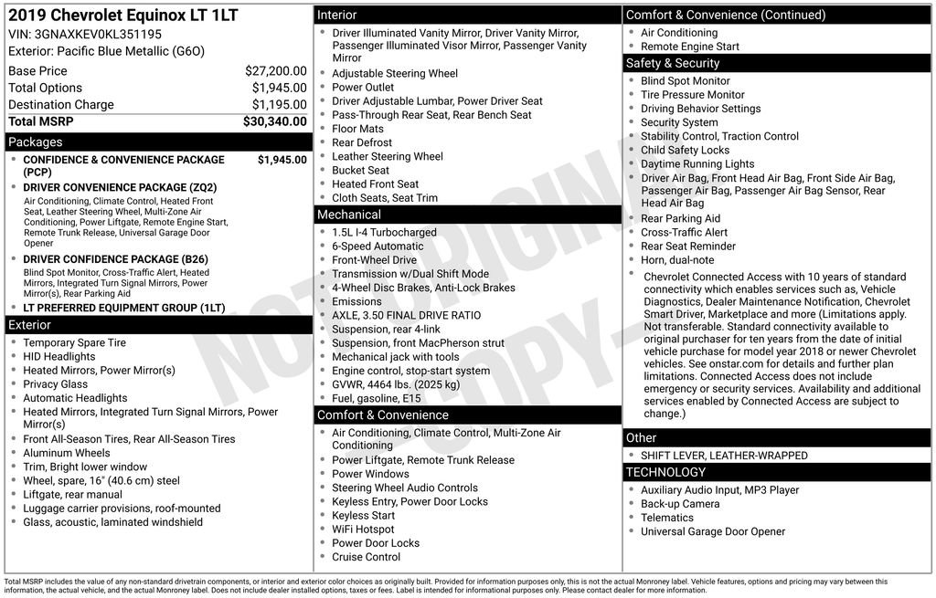Used 2019 Chevrolet Equinox LT FWD image 22