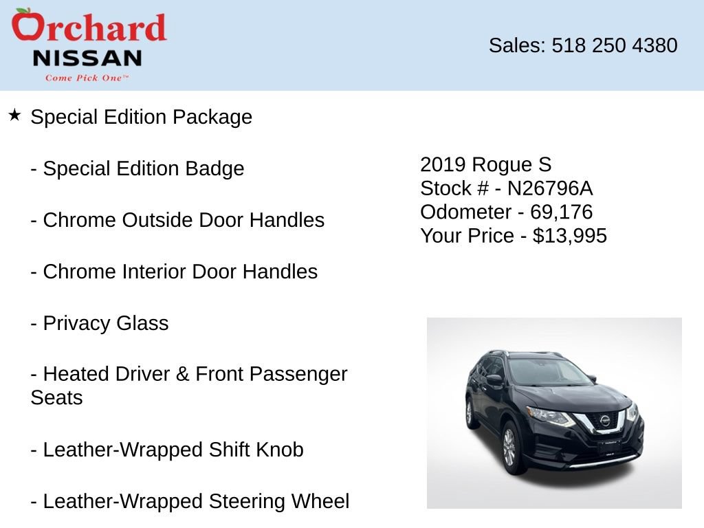 Used 2019 Nissan Rogue S w/ Special Edition Package AWD/4WD image 7