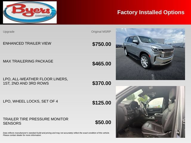 Used 2024 Chevrolet Tahoe High Country w/ Max Trailering Package AWD/4WD image 10