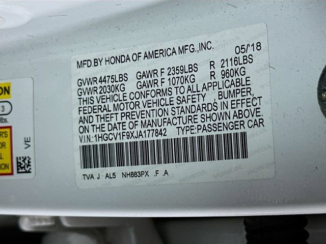 Certified 2018 Honda Accord Touring image 35