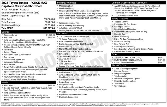 New 2026 Toyota Tundra Capstone image 4