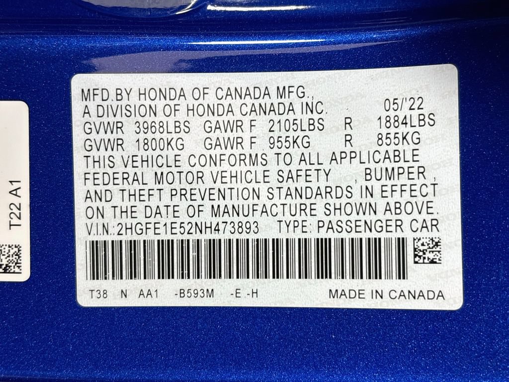 Used 2022 Honda Civic Si image 33