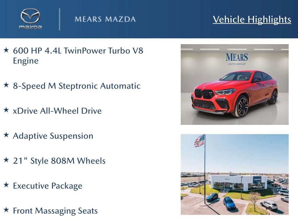 Used 2023 BMW X6 M w/ Executive Package image 2