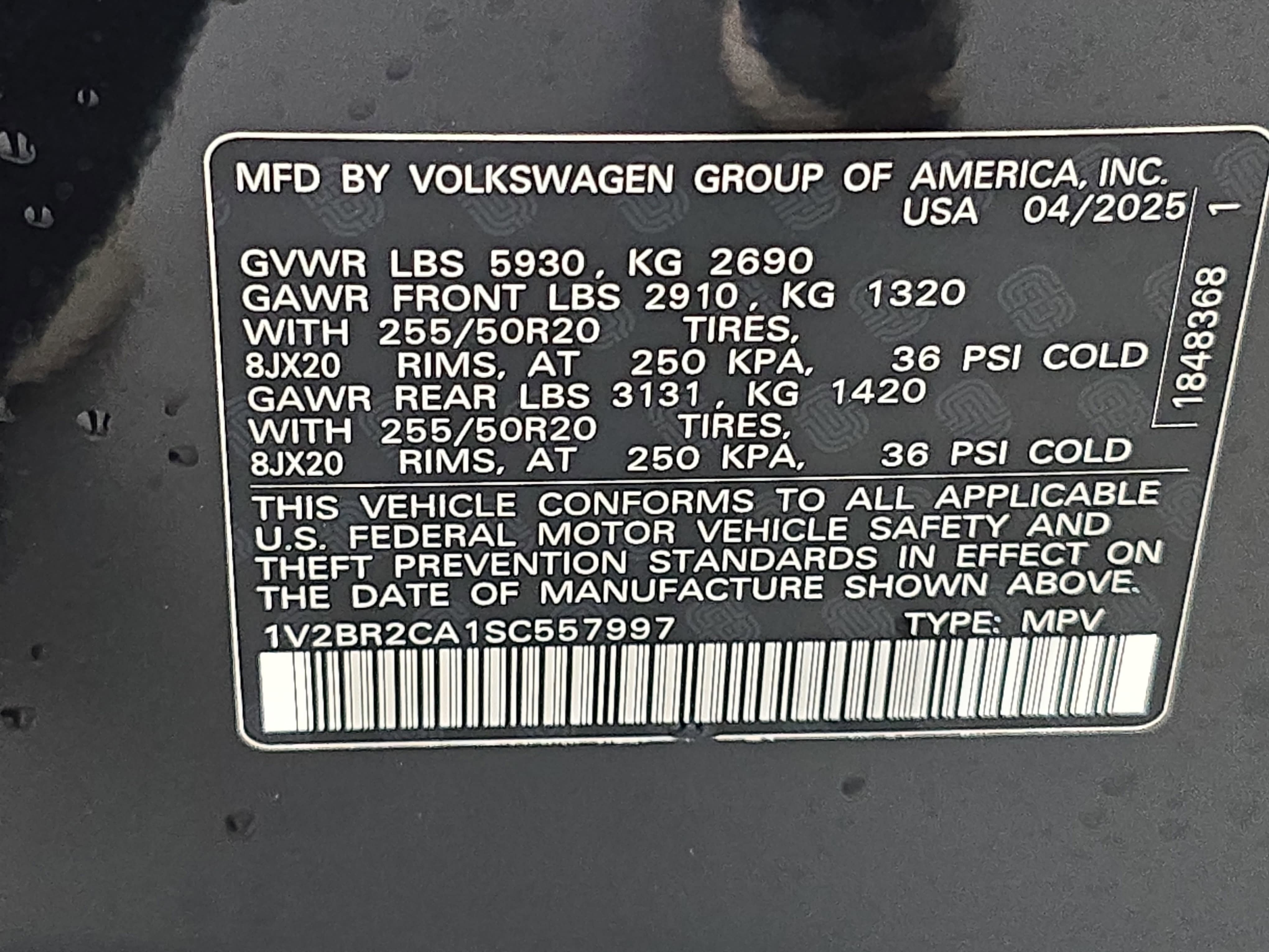 Certified 2025 Volkswagen Atlas SEL AWD/4WD image 37